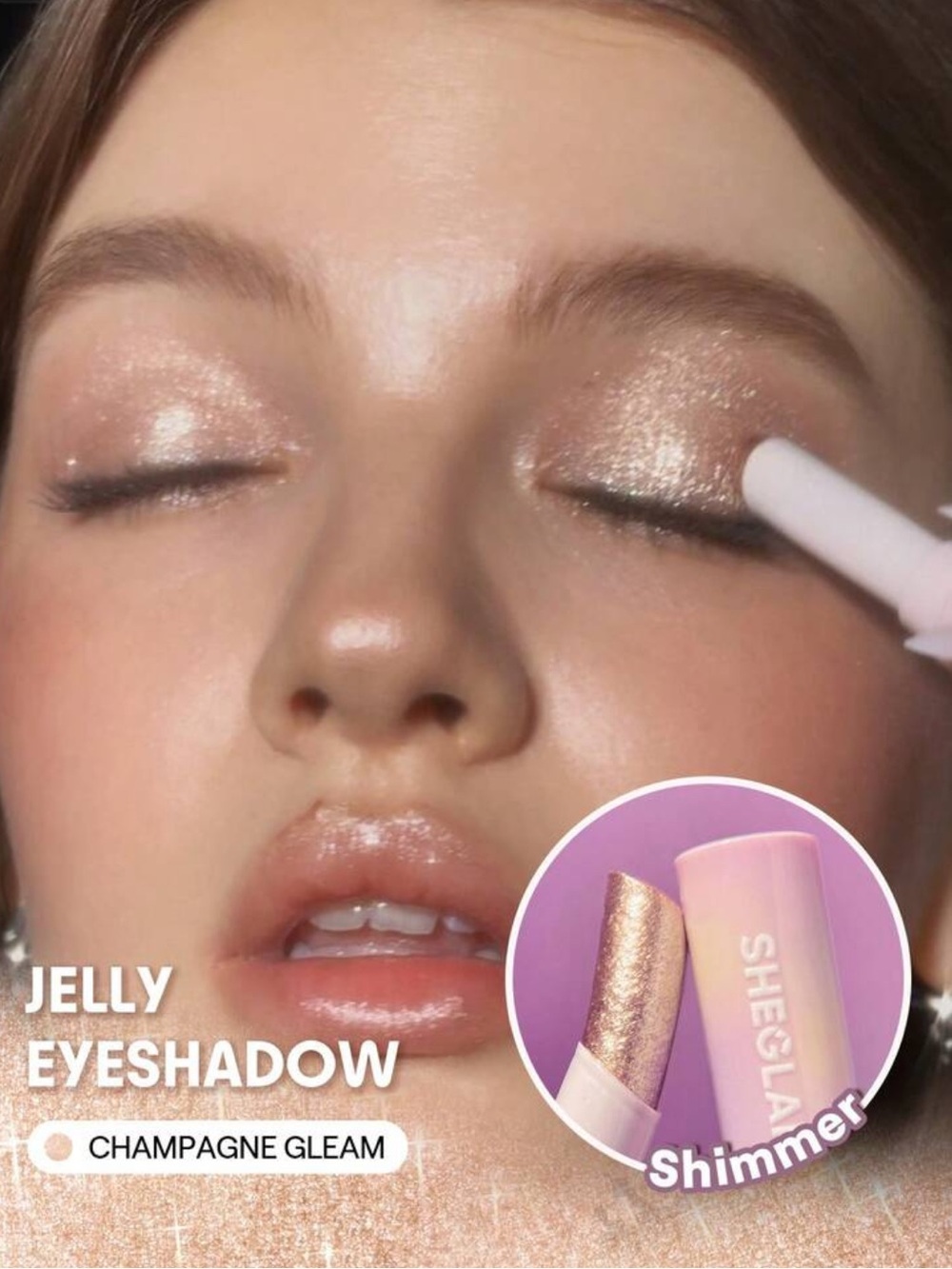 SHEGLAM Jelly Eyeshadow Stick — Champagne Gleam Shimmer